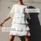 🎊📣Vestido feminino elegante de manga com babados em camadas