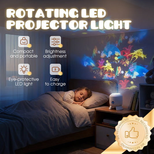🎊📣Projetor LED Rotativo Dinâmico – Efeitos de Luz Incríveis!