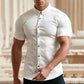 👔 50% DE DESCONTO AGORA! ✨ Camisas masculinas de botão que não precisam ser passadas – Sem amassar, algodão premium e modelagem clássica 👕