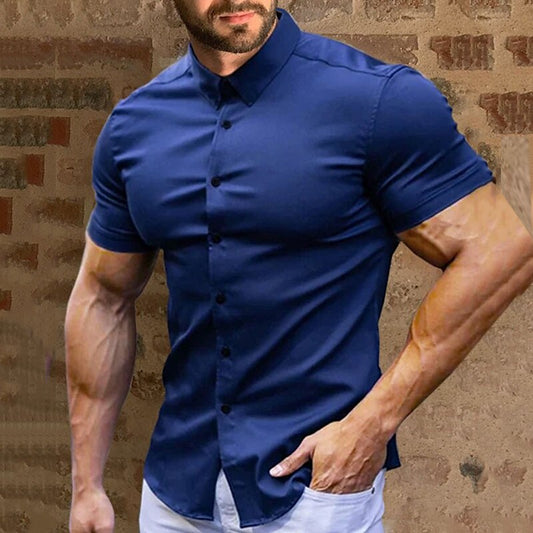 👔 50% DE DESCONTO AGORA! ✨ Camisas masculinas de botão que não precisam ser passadas – Sem amassar, algodão premium e modelagem clássica 👕