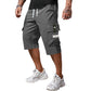 📢📢 50% DE DESCONTO! ⏰ Calça Cargo Capri Casual com Cordão para Homens