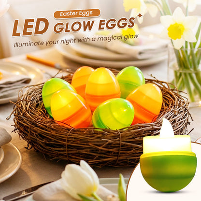 🐰🥚Ovos de Páscoa iluminados com velas LED🐣
