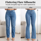 👖 Jeans femininos de cintura alta – Elásticos e com pernas largas! ✨💙