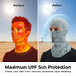 Balaclava respirável com proteção UV para ciclismo