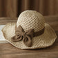 📢 50% OFF! 👒 Chapéu de Palha com Laço Retrô – Dobrável e Respirável para o Verão! ☀️🌊