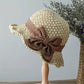 📢 50% OFF! 👒 Chapéu de Palha com Laço Retrô – Dobrável e Respirável para o Verão! ☀️🌊