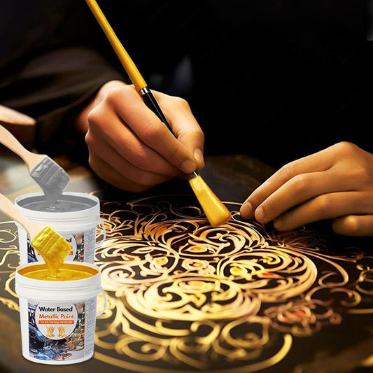 🔥Compre 2 e ganhe 1 grátis🪙Tinta à base de água com folha de ouro para arte, pintura e artesanato