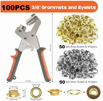 🔥Oferta Especial 50% de Desconto🔥Kit de Ferramentas para Ilhós