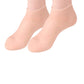 Máscara hidratante para os pés, meias esfoliantes de silicone, meias protetoras para praia.