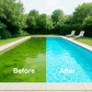 💧 Líquido purificador para piscina – água cristalina, sem esforço! ✨ Diga adeus à água verde e aos produtos químicos agressivos – desfrute de um mergulho saudável e natural sempre. 🏊‍♂️💙