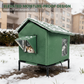 Casinha para Gatos de Área Externa – Proteção Contra Chuva e Frio, Elevada e Dobrável | 50% de Desconto
