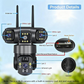 📢📢50% DE DESCONTO!!!⏰Câmara de segurança Wi-Fi para exterior de 6K e 9 MP | Zoom de 10x, 3 lentes, PTZ de 360° | Resistente à água (IP66), visão noturna a cores, áudio bidirecional, deteção de movimento