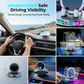 🚗 Suporte Automotivo Elétrico RGB para Celular – Fixação Automática + Carregamento Sem Fio de até 15 W | 50% de Desconto