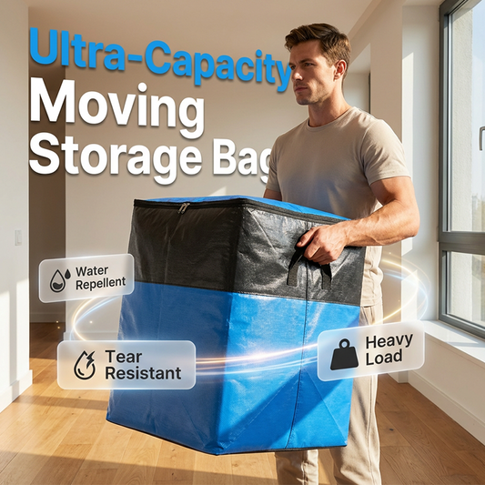✨ Saco de Bagagem Extra Grande 180L – Resistente à Água, Reforçado e Ideal para Armazenamento e Mudanças