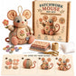 🥳PROMOÇÃO IMPERDÍVEL DE 2026🥳💞MAIS DE 33 MIL VENDIDOS! ！Kit de Costura DIY Ratinho Patchwork – Artesanato em Tecido 3D para Iniciantes, Alívio do Estresse, Presente Criativo