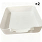 Bandeja coletora universal para máquinas de lavar roupa de carregamento frontal.