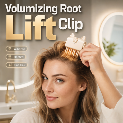 🎉48K+ Vendidos 💇 Prendedor de Raiz com Aquecimento Sem Fio para Volume, Ferramenta Portátil de Estilo Capilar para Cabelos Finos e Lisos