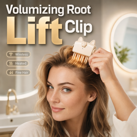 🎉48K+ Vendidos 💇 Prendedor de Raiz com Aquecimento Sem Fio para Volume, Ferramenta Portátil de Estilo Capilar para Cabelos Finos e Lisos