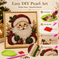 🧘Relaxante e ideal para iniciantes - 🎨💎Kit de arte "faça você mesmo" (DIY) de pintura com diamantes e pérolas – Tema Natal
