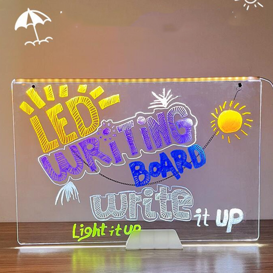 Hanging & Desktop LED Note Board Set