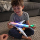✈️ 50% DE DESCONTO | Avião Elétrico de Brinquedo com Luzes Coloridas, Sons e Desvio Automático de Obstáculos