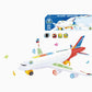 ✈️ 50% DE DESCONTO | Avião Elétrico de Brinquedo com Luzes Coloridas, Sons e Desvio Automático de Obstáculos