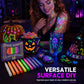 ✨ Brilhe no Escuro! Kit com 12 Canetas Neon UV para Corpo e Festas | 50% de Desconto