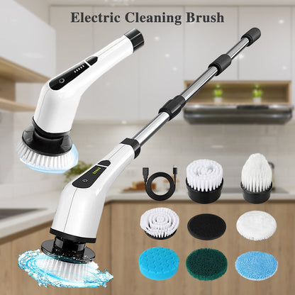 🧼 50% DE DESCONTO | Limpador Elétrico Giratório 7-em-1 – Sem Fio, 2 Velocidades e Até 90 Minutos de Uso