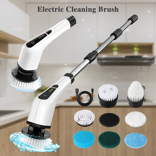 🧼 50% DE DESCONTO | Limpador Elétrico Giratório 7-em-1 – Sem Fio, 2 Velocidades e Até 90 Minutos de Uso