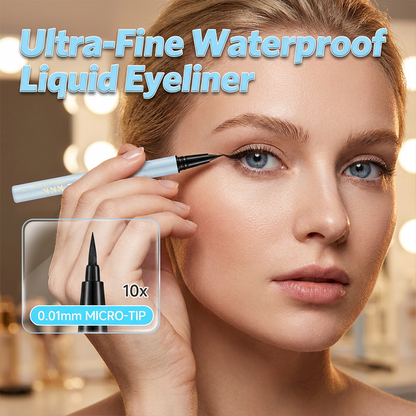 👁️ Delineador Líquido à Prova d'Água com Ponta Ultrafina de 0,01 mm | Longa Duração por até 24h | 50% DE DESCONTO