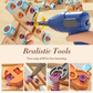 🔥 50% DE DESCONTO | Kit de Ferramentas de Brinquedo Educativo Infantil – Furadeira, Caixa Organizadora e Mais de 124 Peças