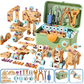 🔥 50% DE DESCONTO | Kit de Ferramentas de Brinquedo Educativo Infantil – Furadeira, Caixa Organizadora e Mais de 124 Peças