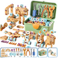 🔥 50% DE DESCONTO | Kit de Ferramentas de Brinquedo Educativo Infantil – Furadeira, Caixa Organizadora e Mais de 124 Peças