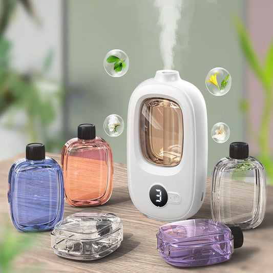 Difusor Aromático Automático com Temporizador de 4 Níveis – Aromatizador USB para Casa, Quarto, Escritório e Carro