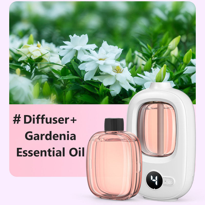 Difusor Aromático Automático com Temporizador de 4 Níveis – Aromatizador USB para Casa, Quarto, Escritório e Carro