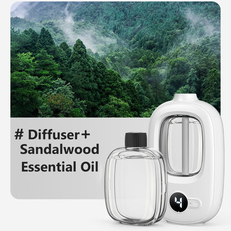 Difusor Aromático Automático com Temporizador de 4 Níveis – Aromatizador USB para Casa, Quarto, Escritório e Carro
