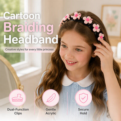 🎀 Tiara Infantil para Tranças com Presilhas Decorativas – 13 Estilos para Penteados Criativos