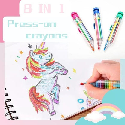 🌈 8 Cores em 1 Só Giz! Diversão sem Carregar uma Caixa Inteira | Compre 1 e Leve 2