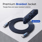 ⚡ 50% de Desconto | Cabo USB-C para USB-C 100W com Desligamento Automático – Chip E-Marker, Carga Super-Rápida e Nylon Trançado