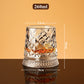 🥃 Copo Giratório 360° para Uísque – Design Elegante em Relevo, Base Estável e 300 ml | 50% de Desconto