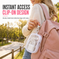 🔥 50% de Desconto | Mini Estojo Transparente com Mosquetão – Organizador Portátil para Fones, Cabos e Pequenos Acessórios