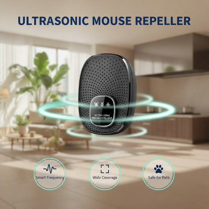 🐭 Repelente Ultrassônico para Roedores – Frequência Inteligente, Ampla Cobertura e Baixo Consumo | 50% de Desconto