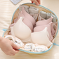 💗 Chega de Lingerie Amassada na Mala! Organizador de Viagem com Compartimentos para Sutiãs, Calcinhas e Meias | 50% de Desconto