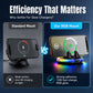 🚗 Suporte Veicular para Celular com Carregamento Sem Fio 15W, Rotação 360° e Luz RGB – 50% de Desconto