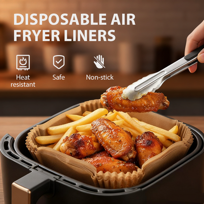 Papel Descartável para Fritadeira sem Óleo – Menos Sujeira e Limpeza Mais Fácil | 50% OFF