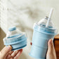 Copo Dobrável 2 em 1 de Silicone com Forma para Gelo Esférico Grande