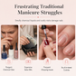 Kit com 16 Adesivos de Unhas em Gel Semicurado – Aplicação Rápida e Acabamento Brilhante