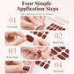 Kit com 16 Adesivos de Unhas em Gel Semicurado – Aplicação Rápida e Acabamento Brilhante