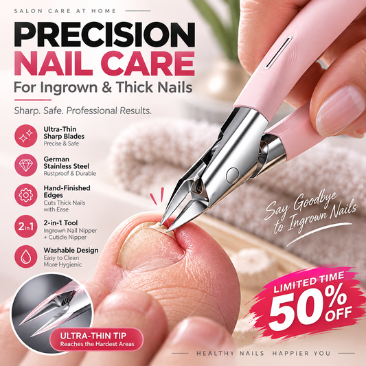 Alicate de Pedicure com Ponta Fina e Aço Inoxidável – Corte Preciso para Unhas e Cutículas