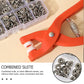 Kit Aplicador de Botões de Pressão sem Costura – Alicate + Botões + Estojo Organizador